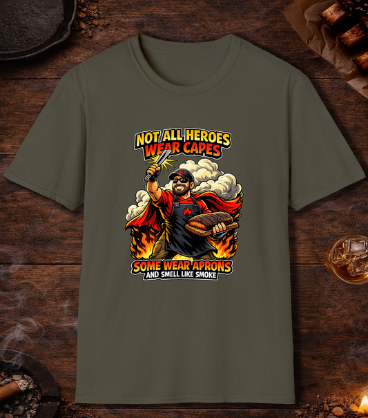 Not All Heroes Wear Capes T-Shirt - Military Green