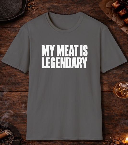 My Meat Is Legend T-Shirt - Charcoal