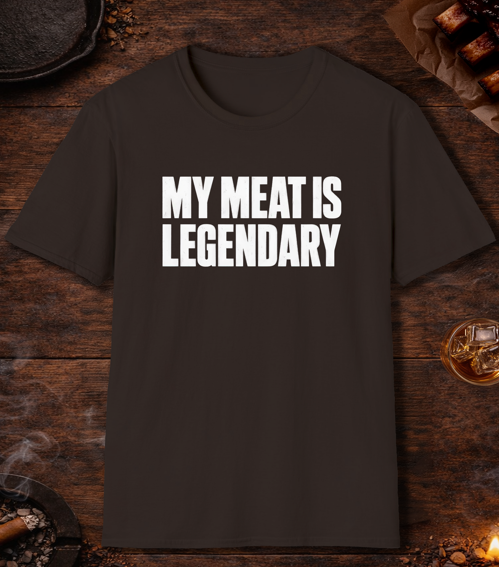 My Meat Is Legend T-Shirt - Dark Chocolate