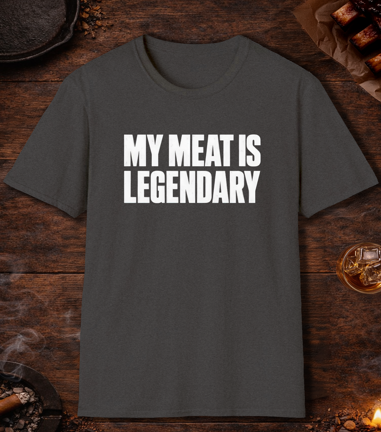 My Meat Is Legend T-Shirt - Dark Heather