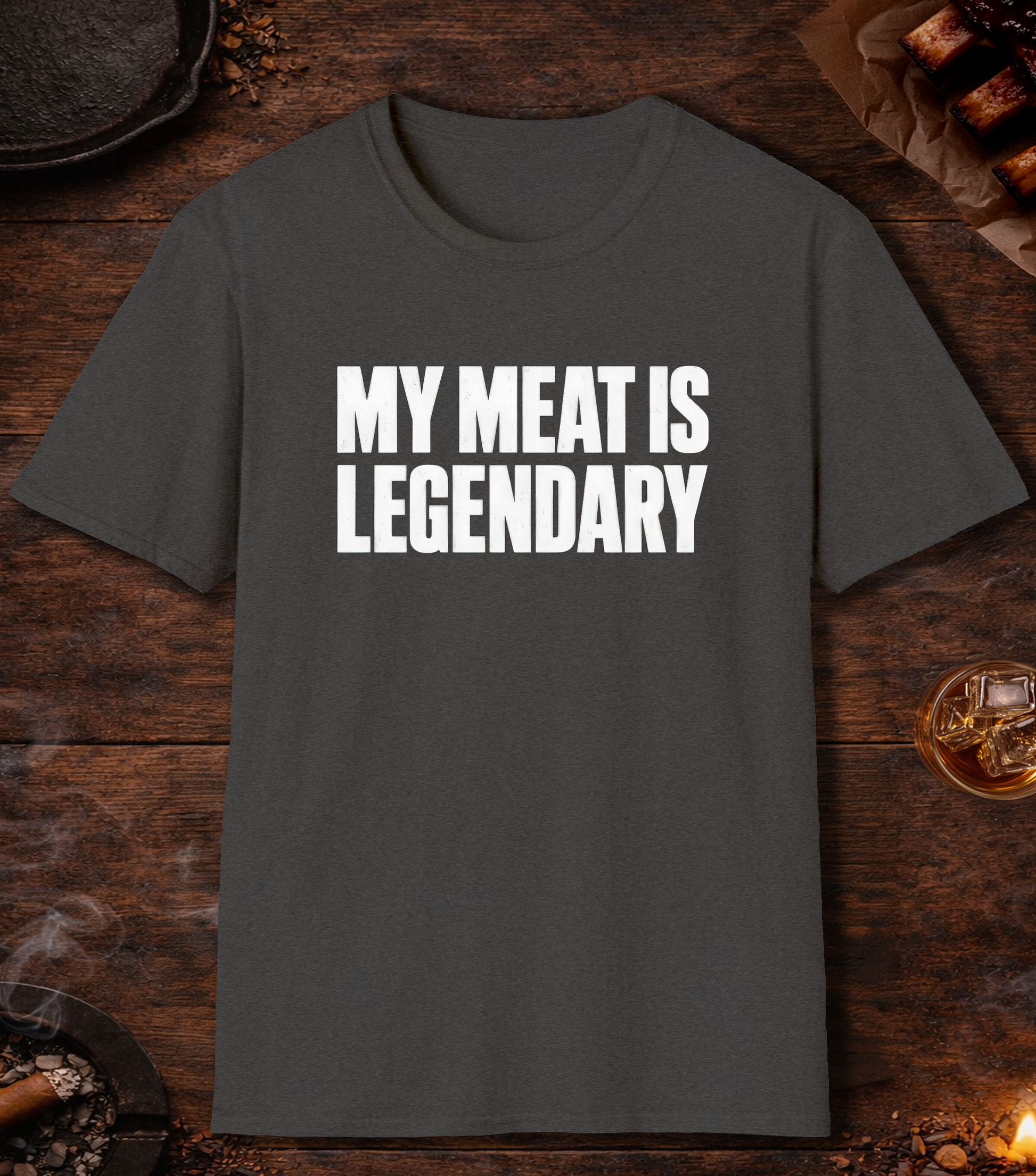 My Meat Is Legend T-Shirt - Dark Heather