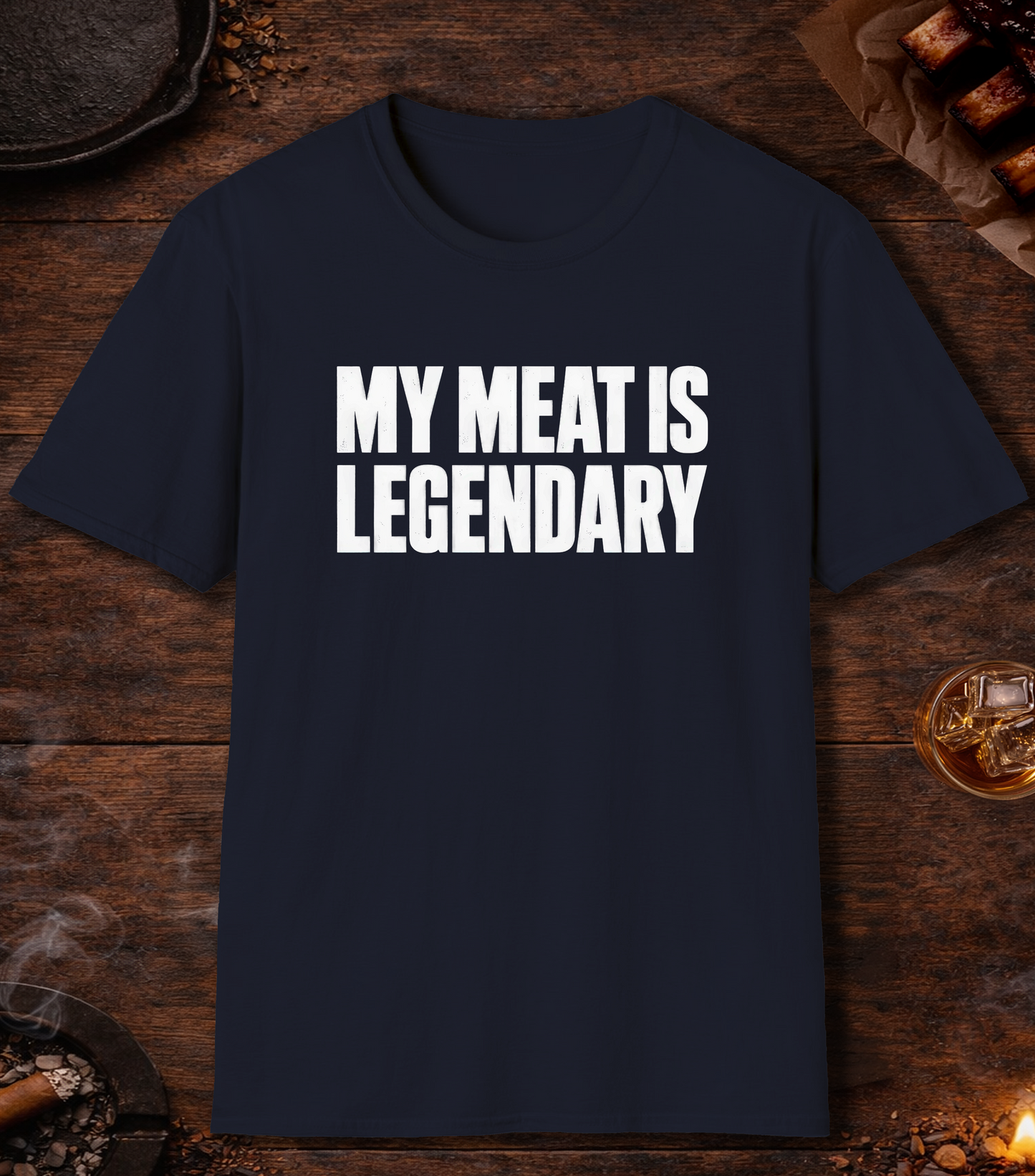 My Meat Is Legend T-Shirt - Navy