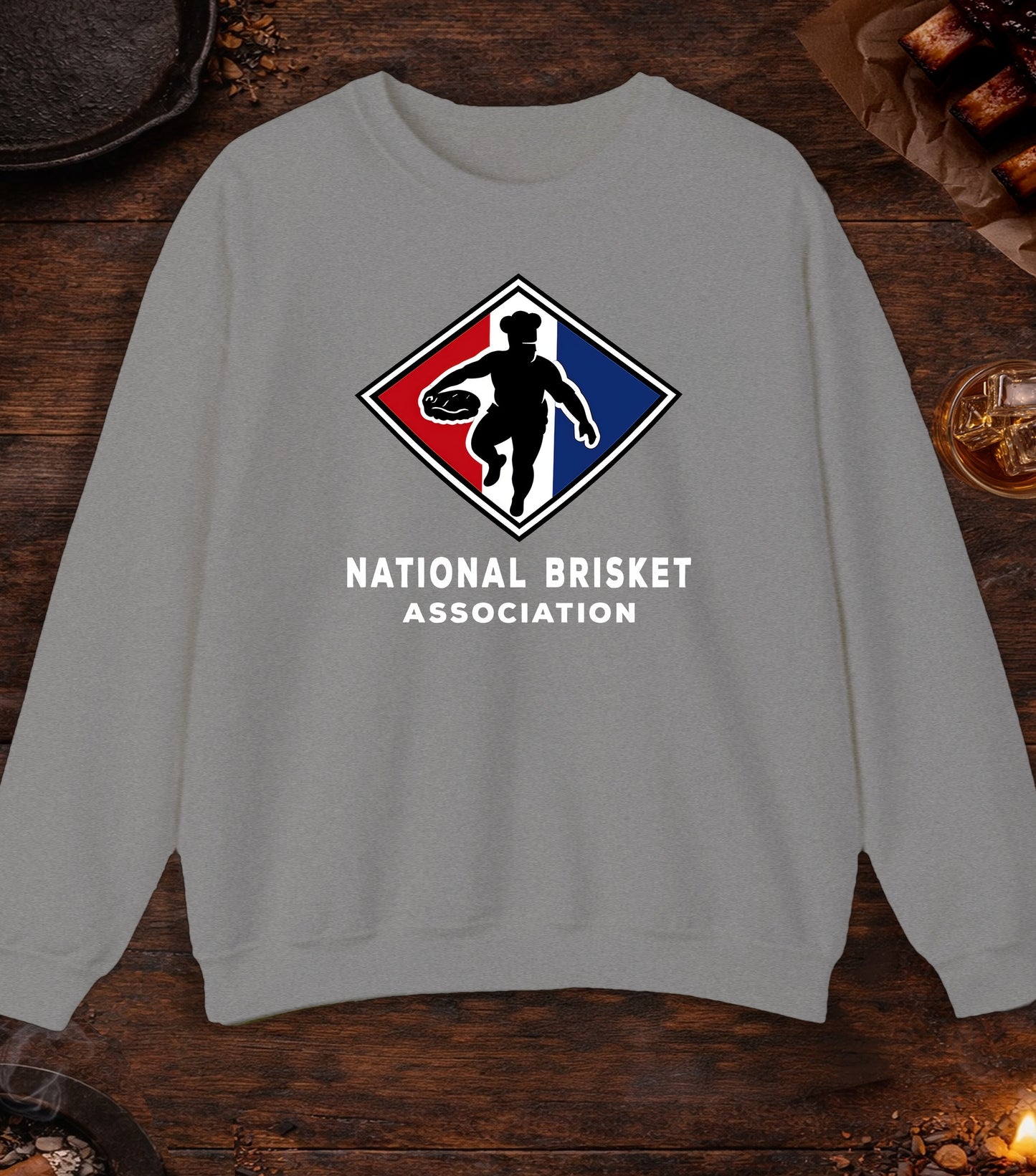 National Brisket Association Crewneck - Sport Grey