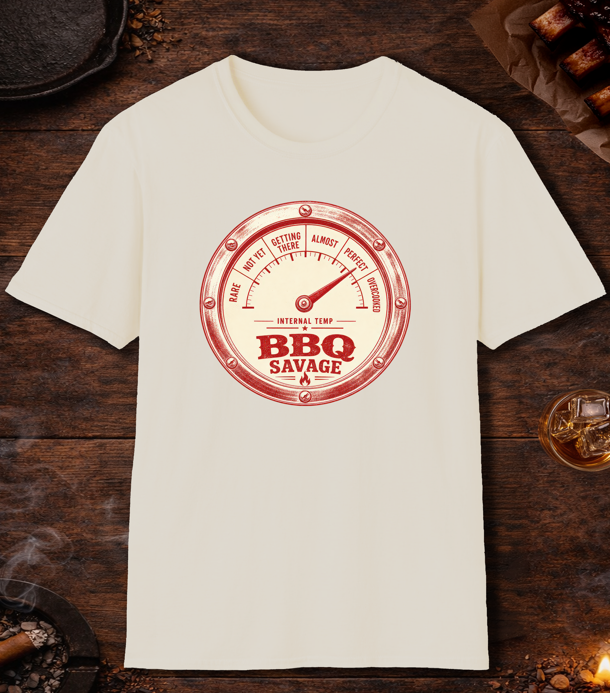 Temp Guage T-Shirt - Natural