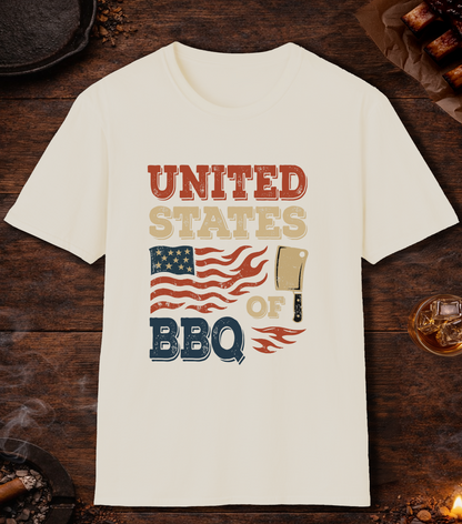 United States Of BBQ T-Shirt - Natural
