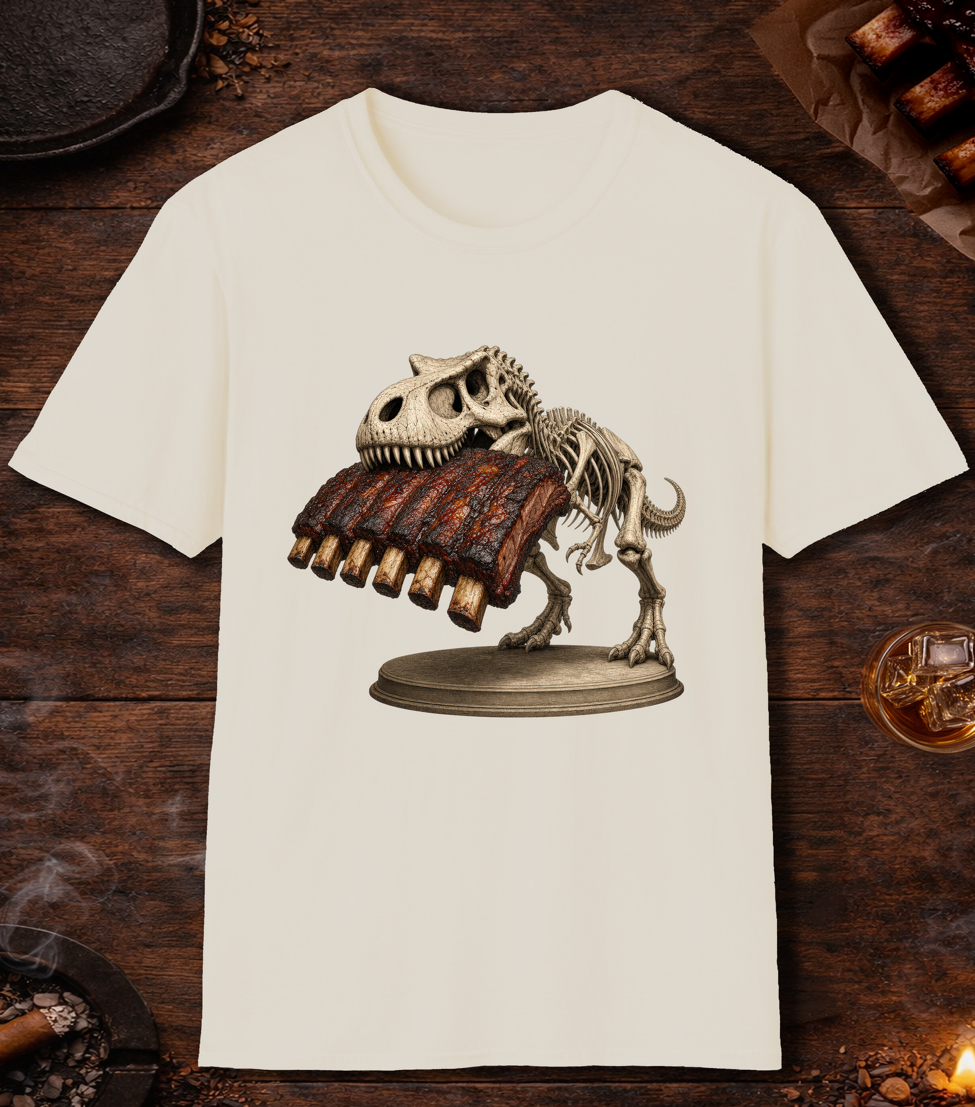 Dino Ribs T-Shirt - Natural