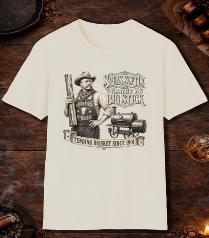 Teddy Roosevelt Pitmaster T-Shirt - Natural