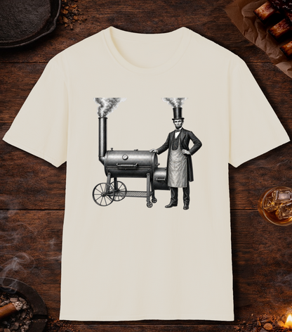Abe Lincoln Stovetop T-Shirt - Natural