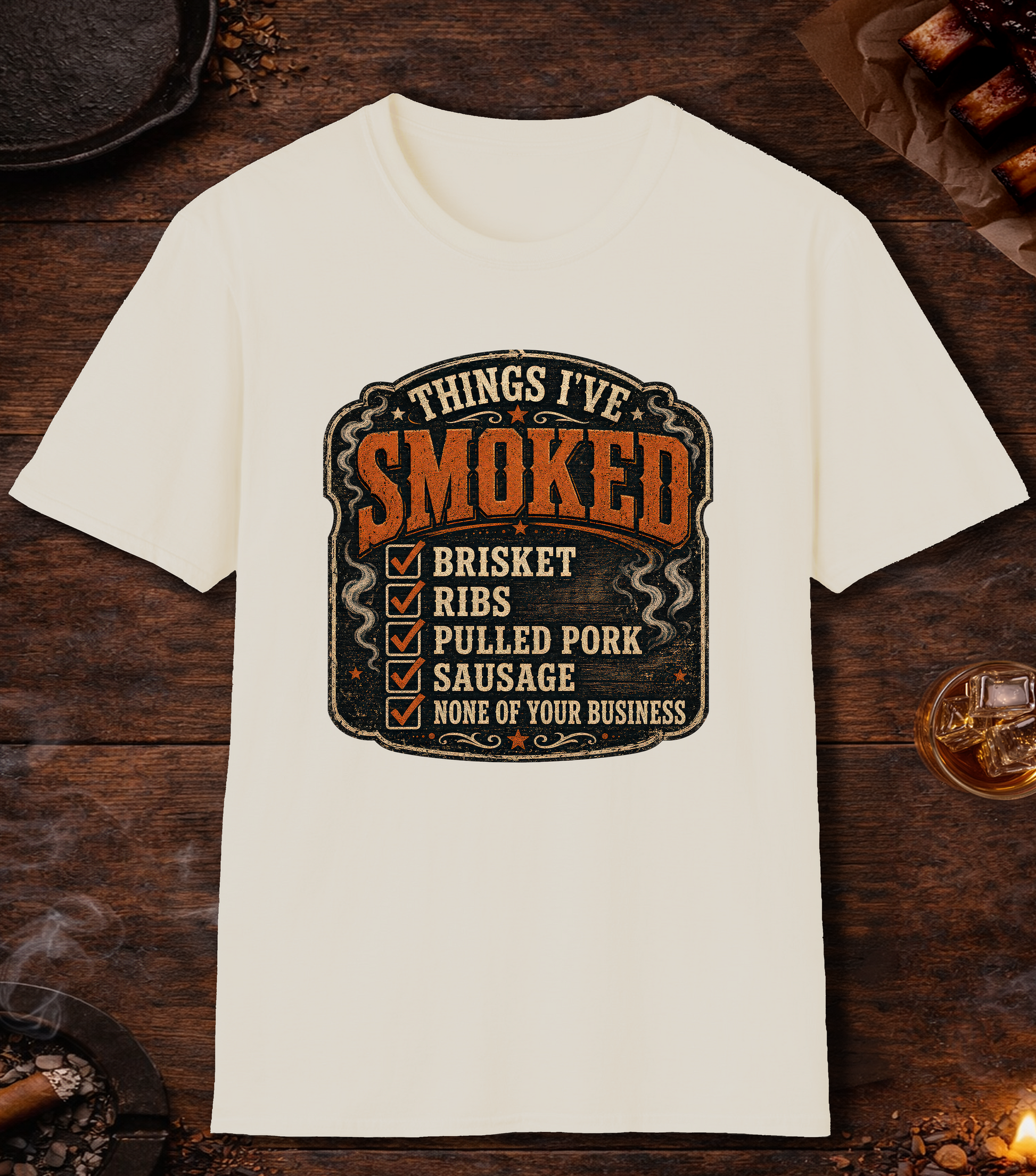 Things Ive Smoked No Business T-Shirt - Natural