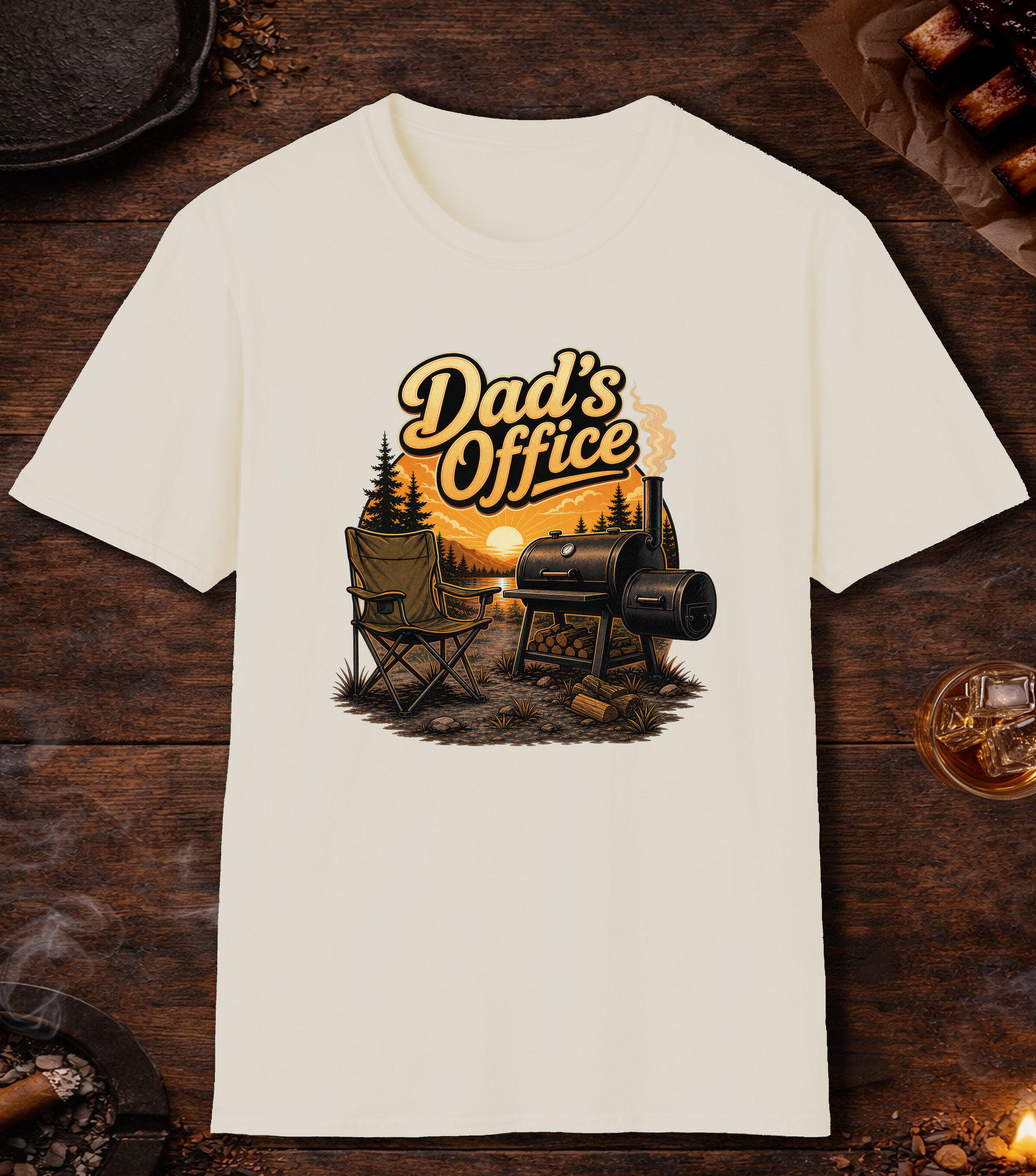 Dad's Office T-Shirt - Natural