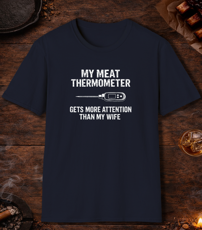 Thermometer More Attention Than Wife T-Shirt - Navy