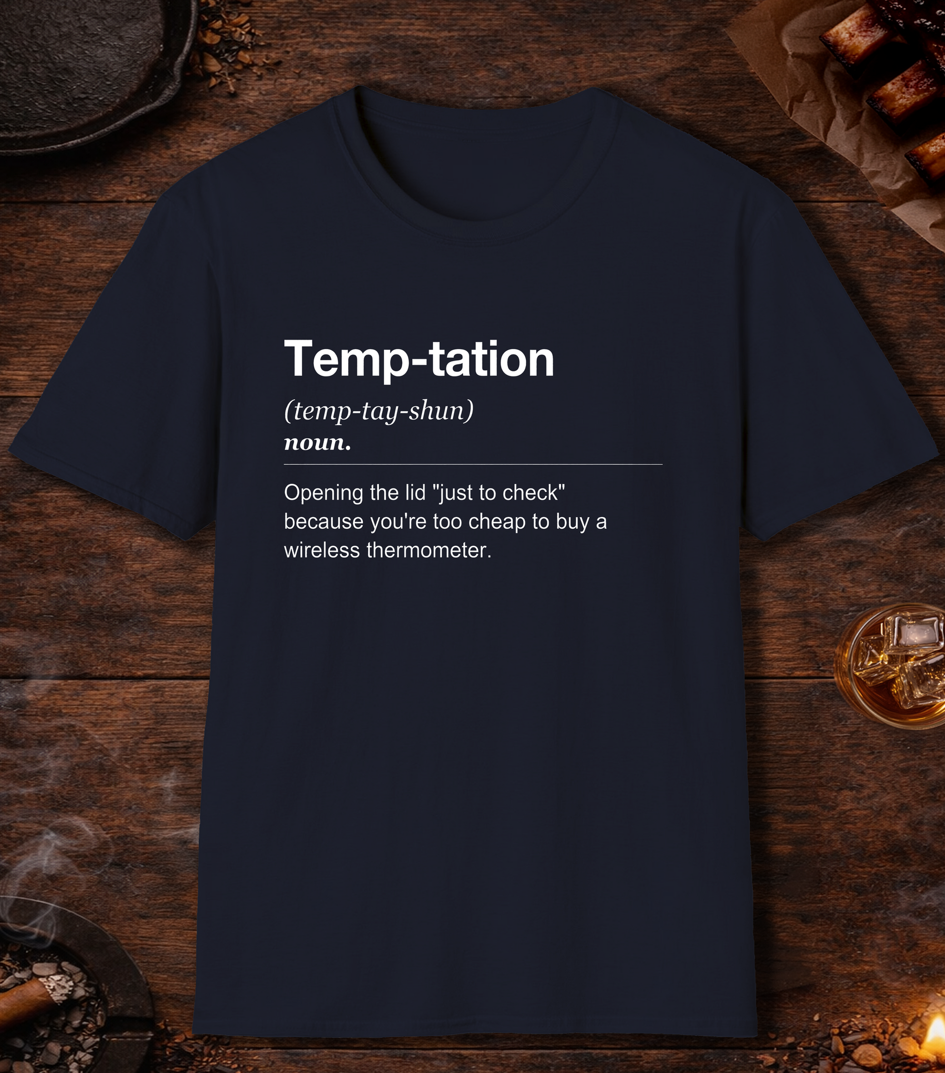 Temp Tation Definition T-Shirt - Navy
