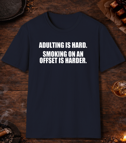 Adulting Is Hard T-Shirt - Navy