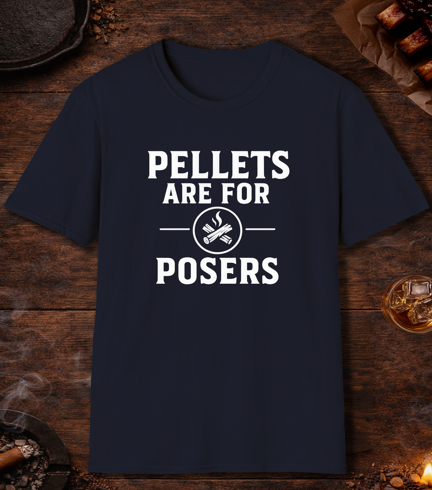 Pellets Are For Posers T-Shirt - Navy