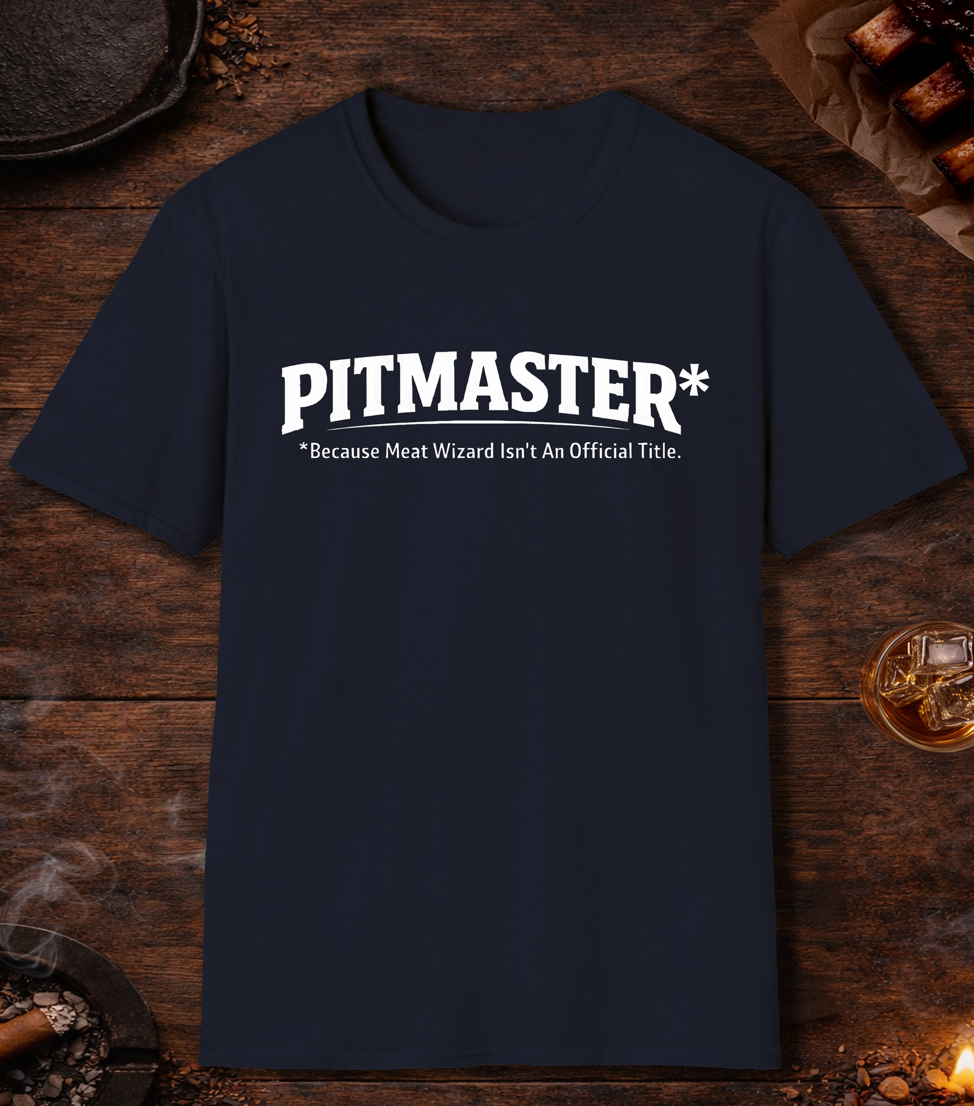Pitmaster Meat Wizard T-Shirt - Navy