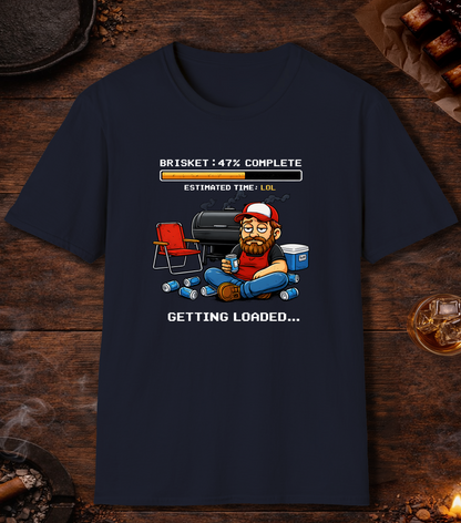 Brisket Getting Loaded T-Shirt - Navy