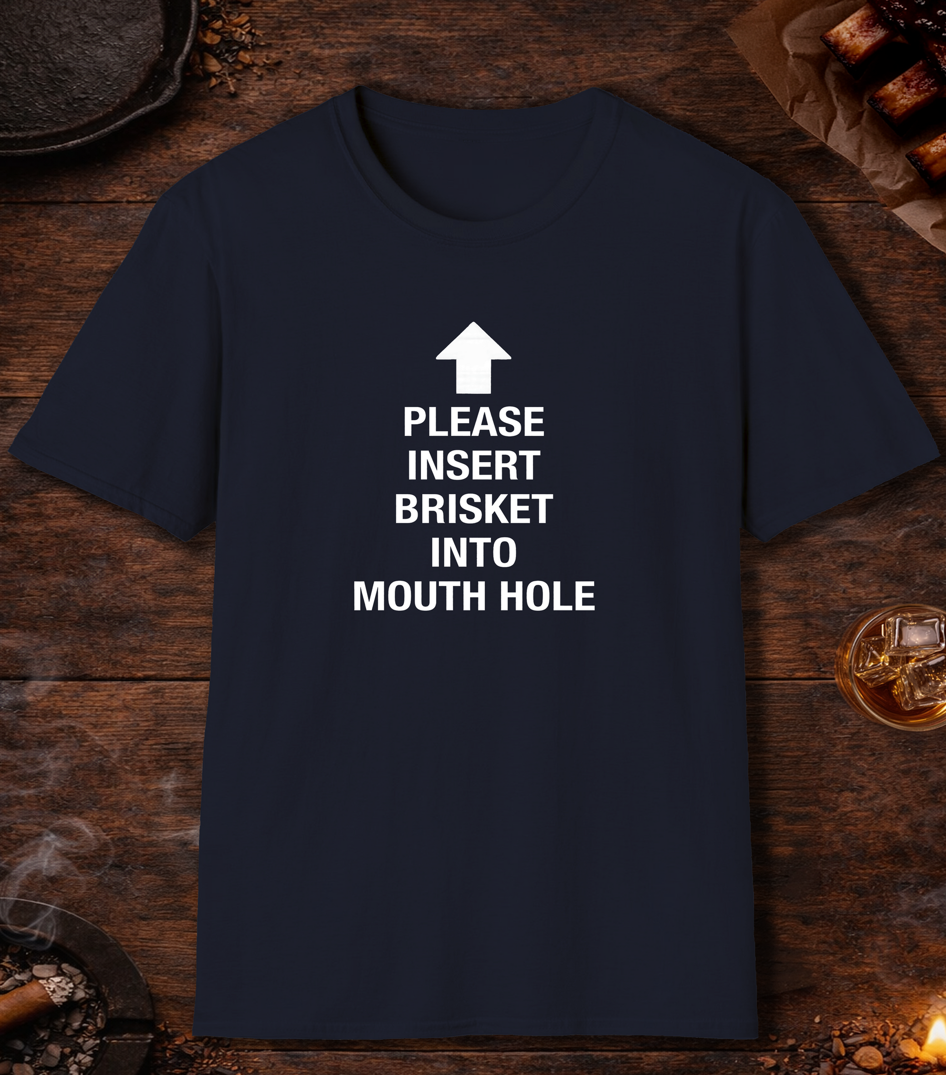 Please Insert Brisket T-Shirt - Navy