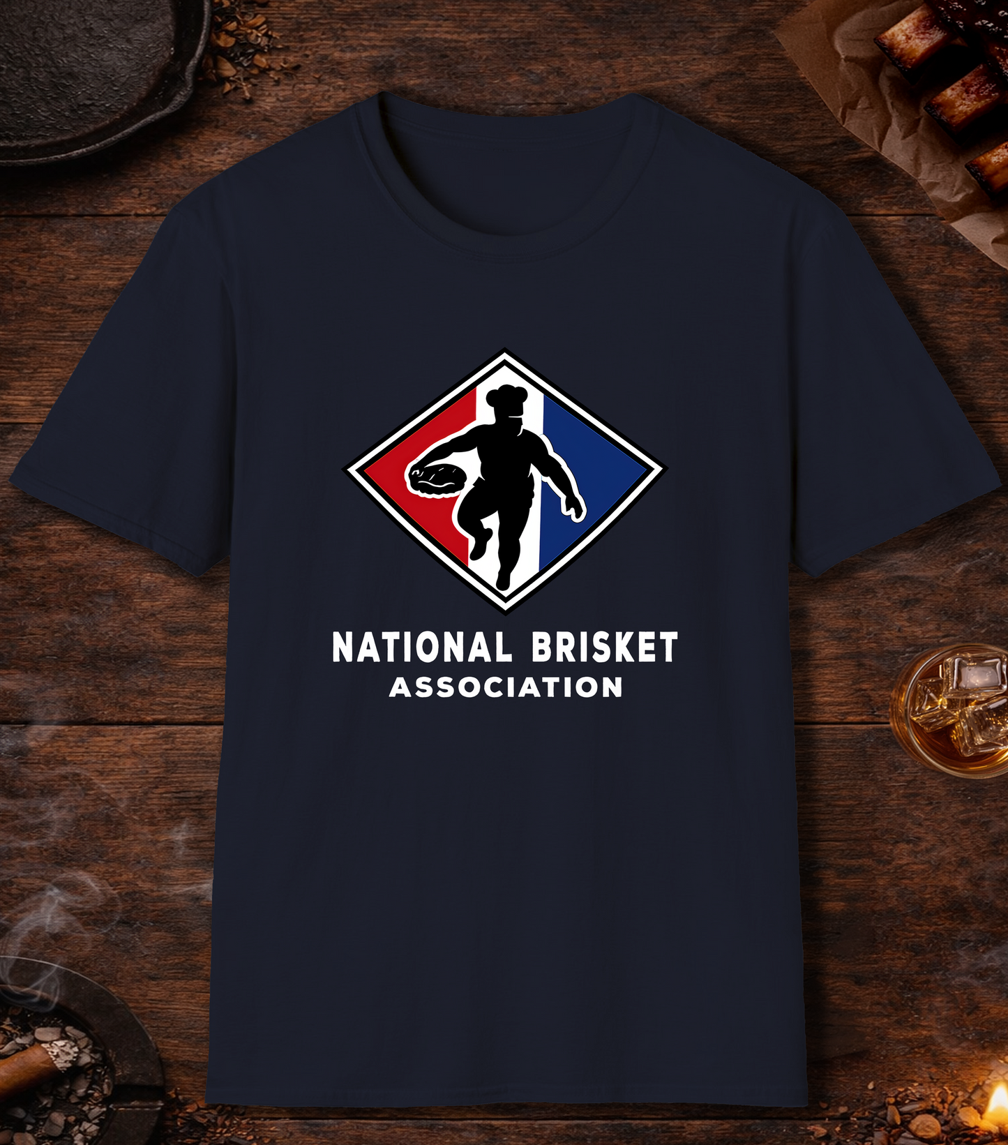National Brisket Association T-Shirt - Navy