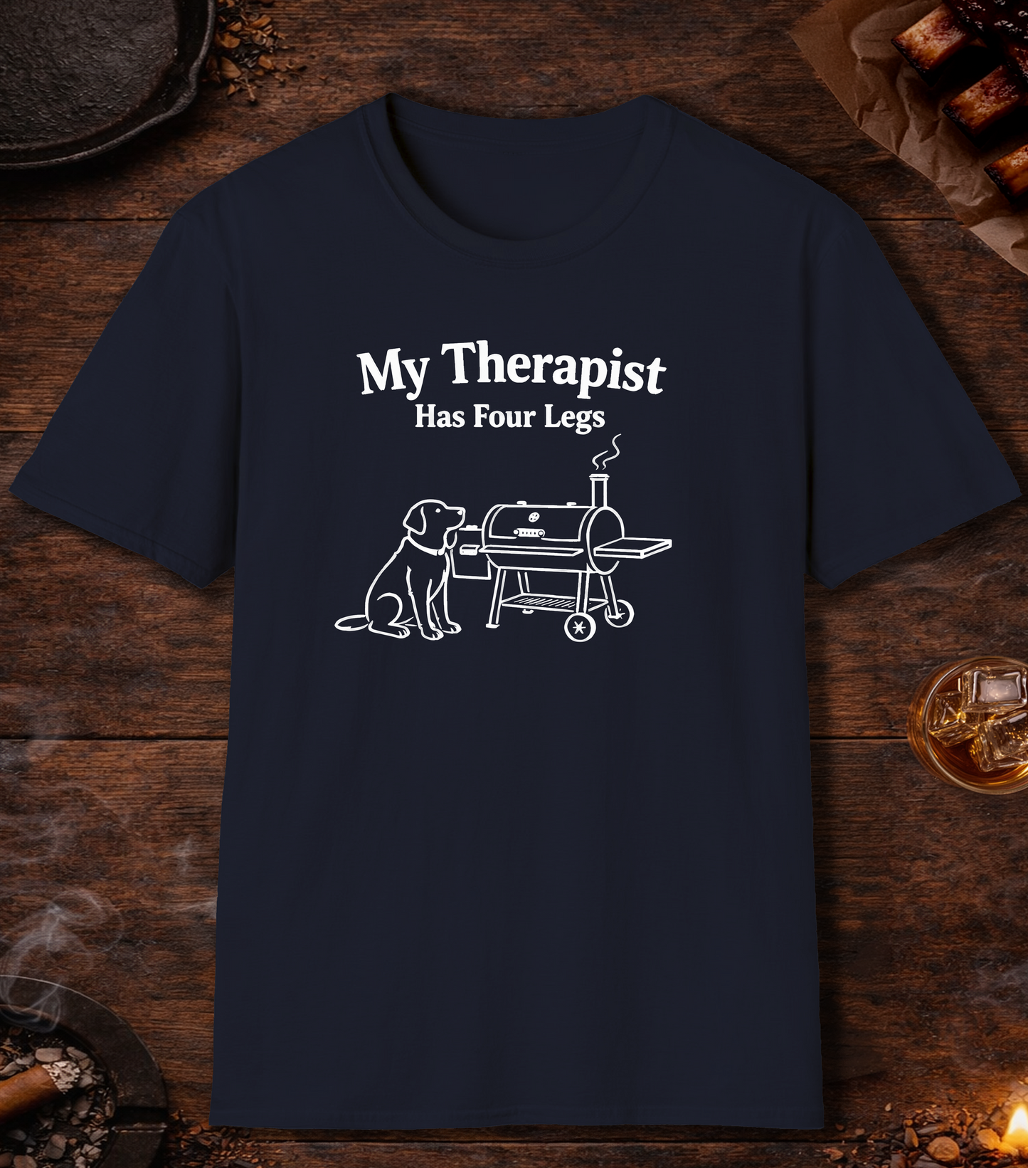 Four Legged Therapist T-Shirt - Navy