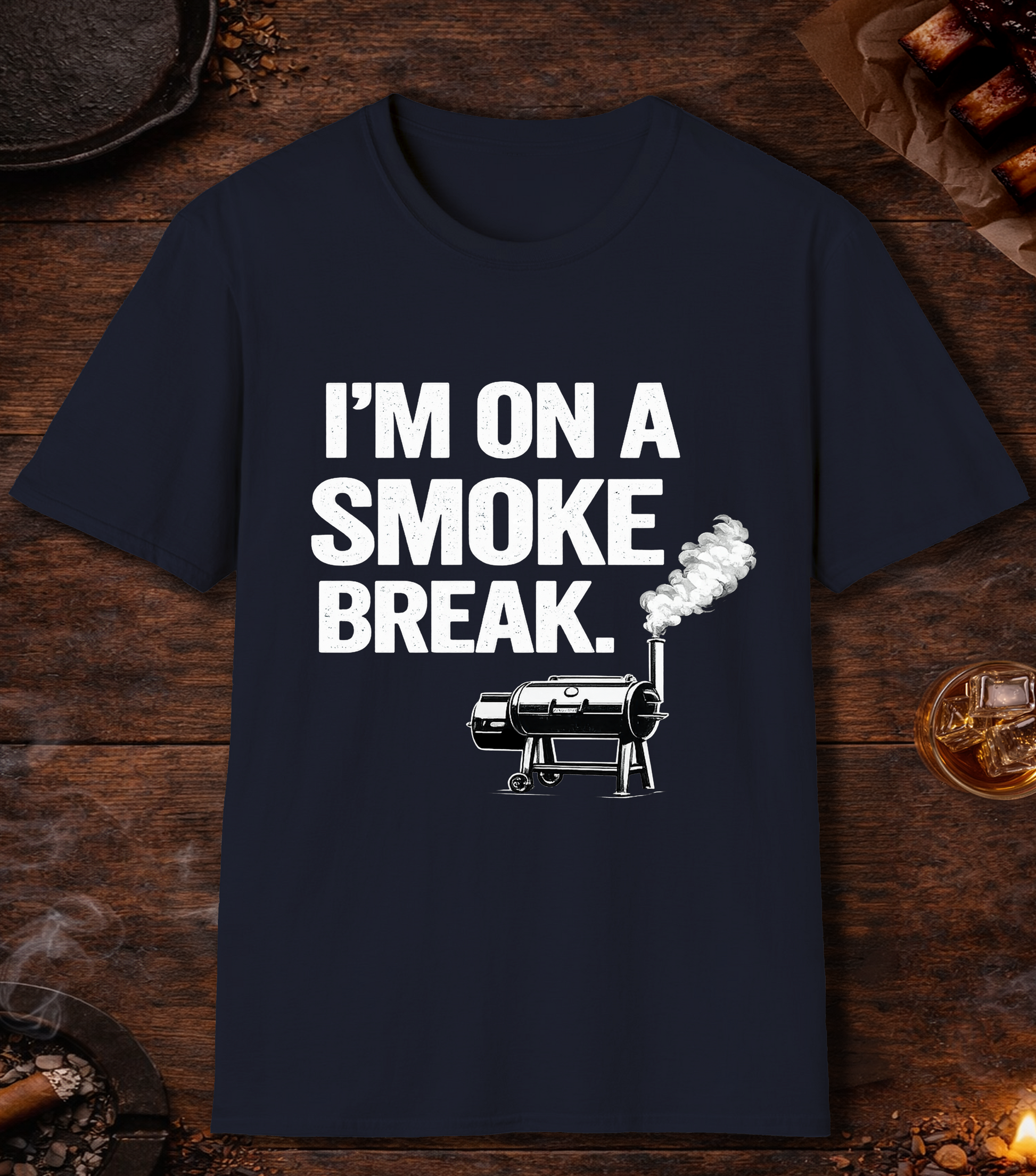 Im On A Smoke Break T-Shirt - Navy
