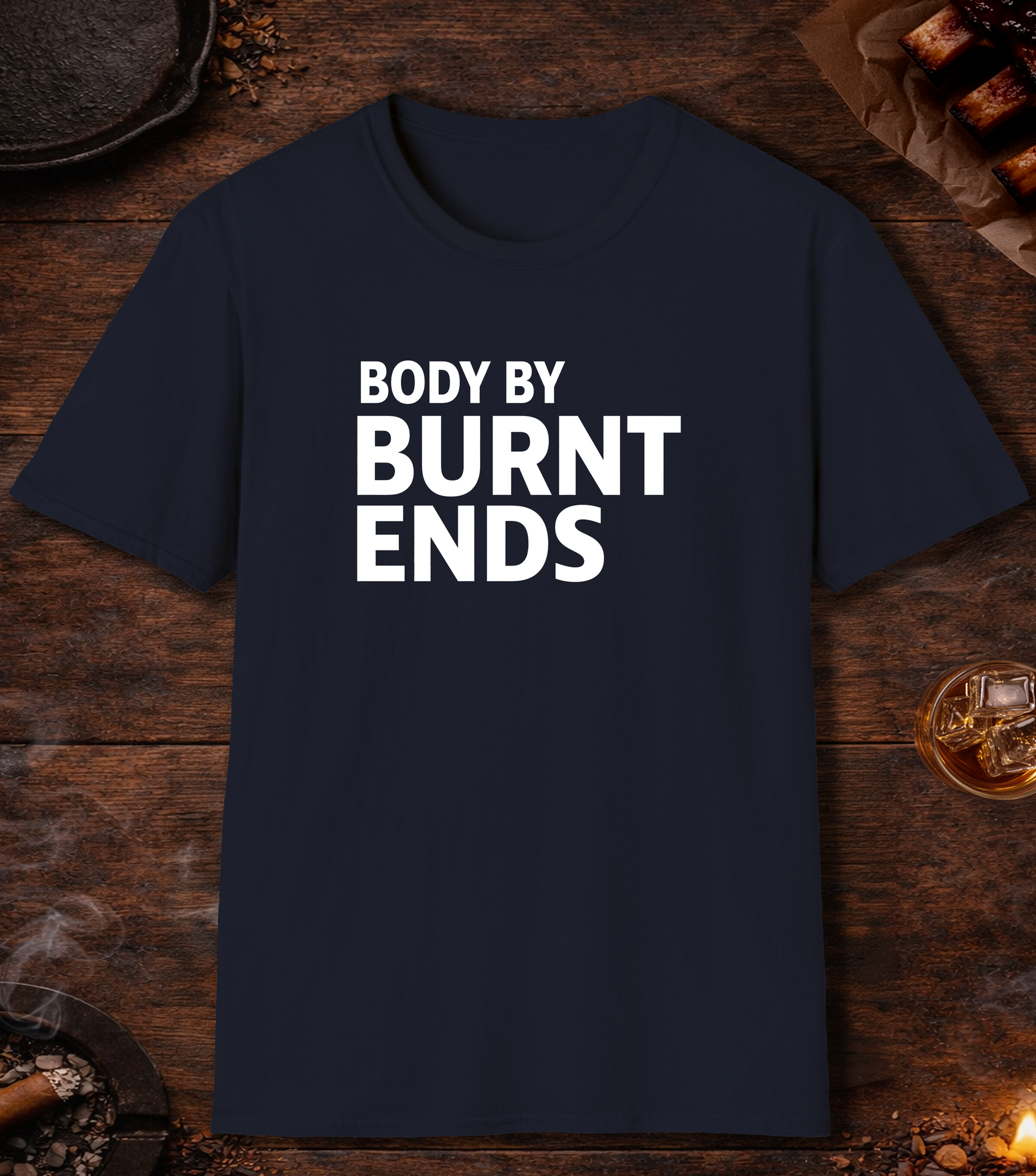 Body By Burnt Ends T-Shirt - Navy