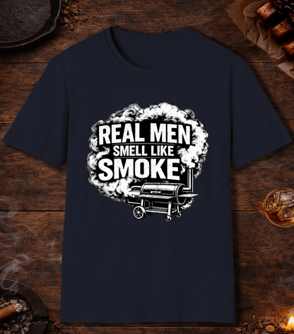 Real Men Smell Like Smoke T-Shirt - Navy