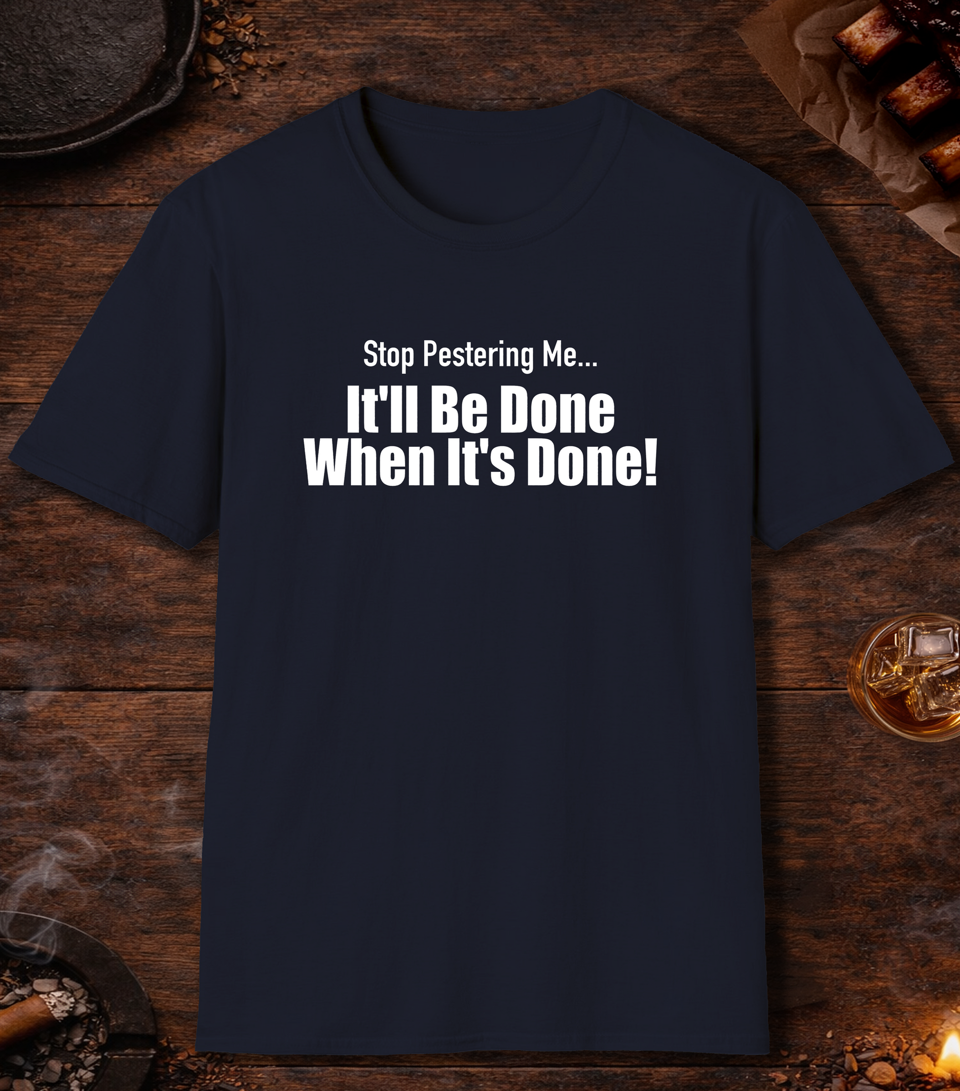 Stop Pestering Me T-Shirt - Navy
