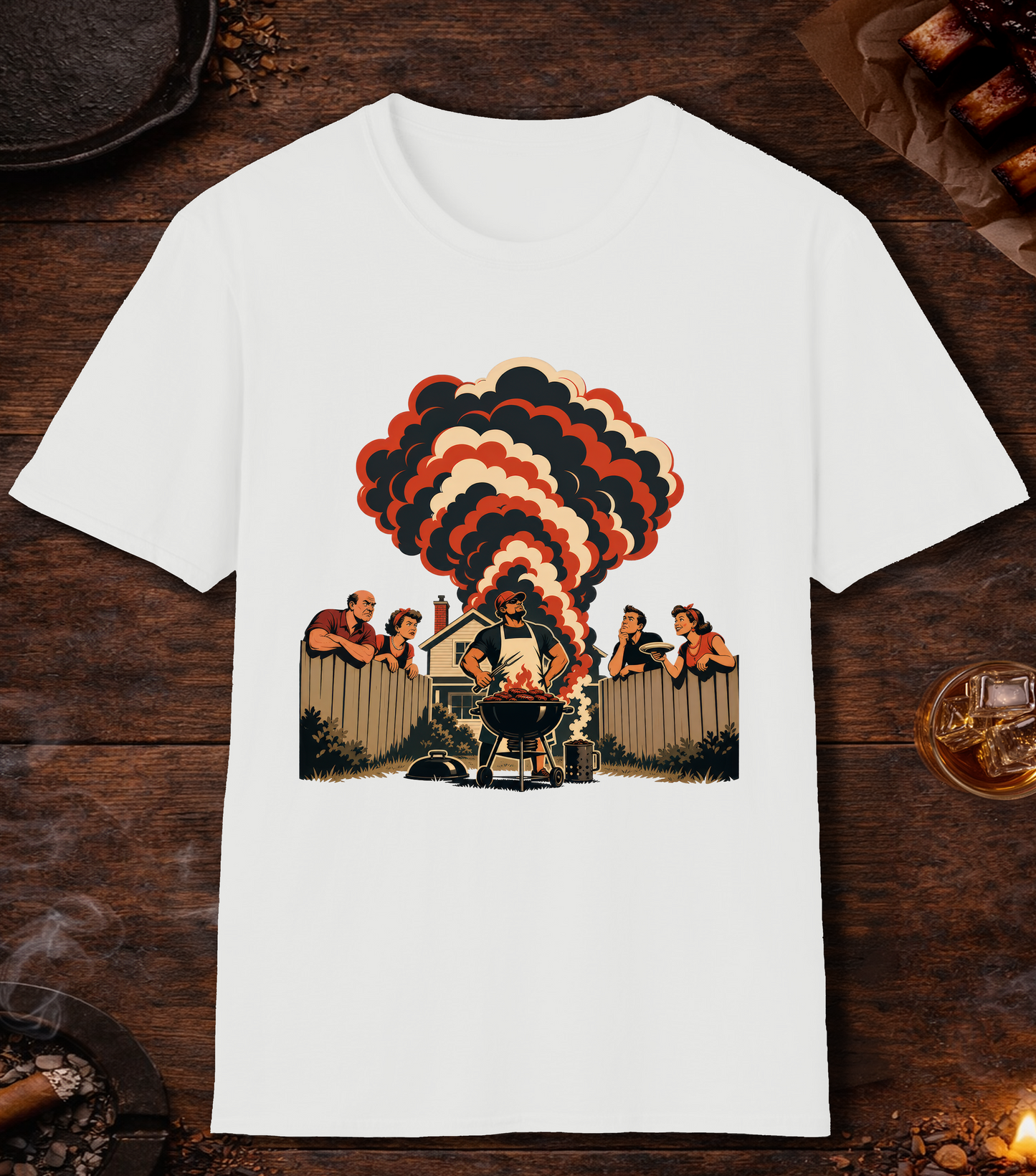 Neighborhood BBQ King T-Shirt - White