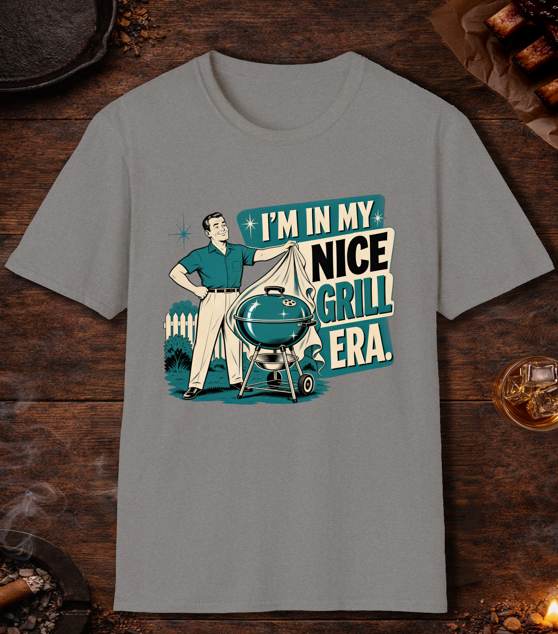 Nice Grill Era T-Shirt - Sport Grey