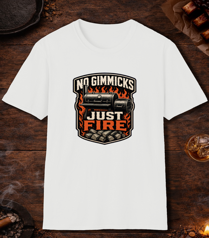 No Gimmicks Just Fire T-Shirt - White