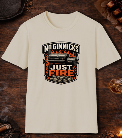 No Gimmicks Just Fire T-Shirt - Sand
