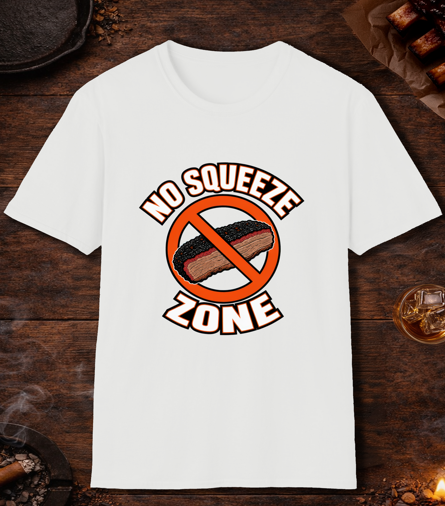 No Squeeze Zone T-Shirt - White