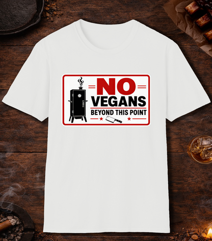 No Vegans T-Shirt - White