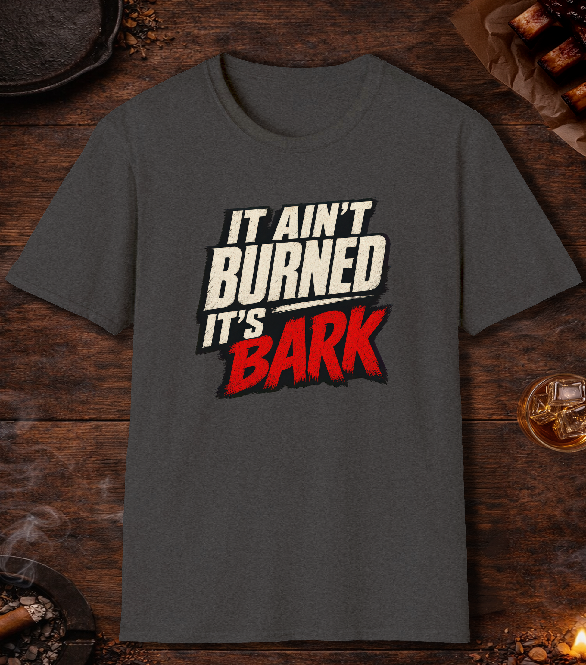 Not Burned Bark T-Shirt - Dark Heather