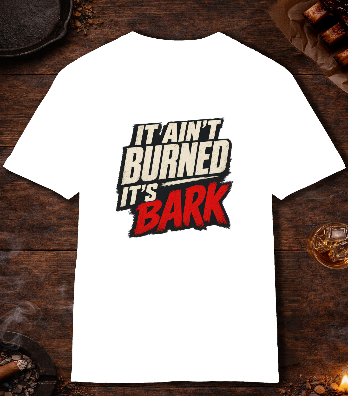 Not Burned Bark T-Shirt - White