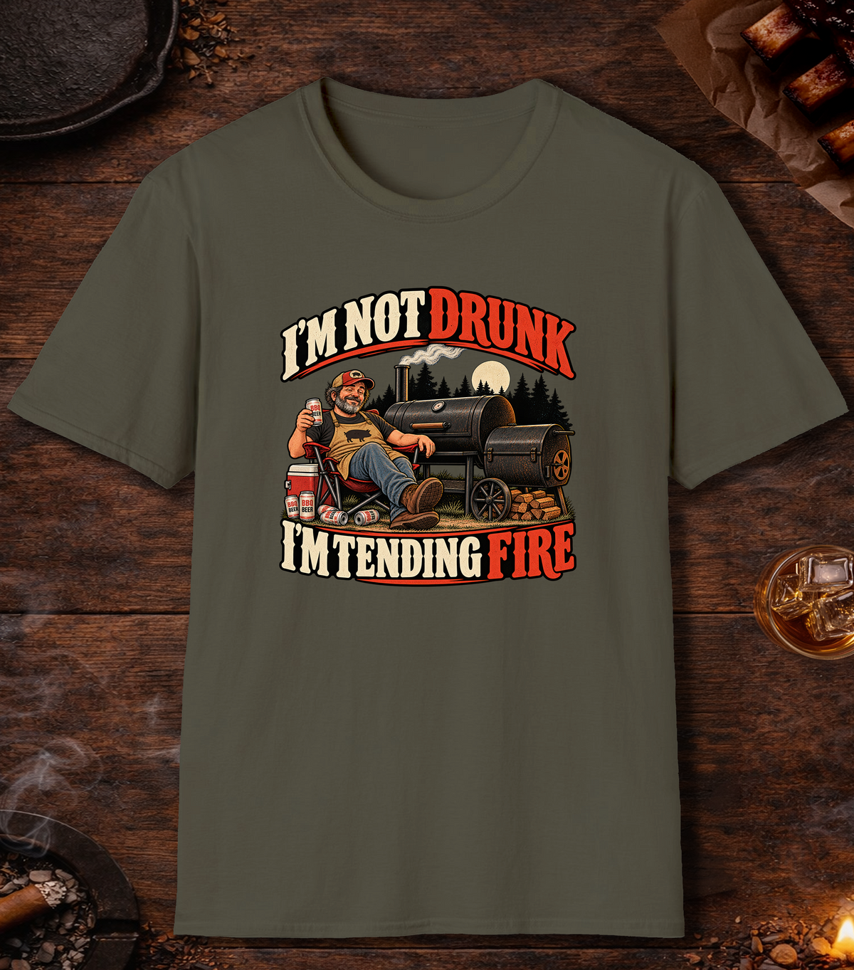 Not Drunk - Military Green