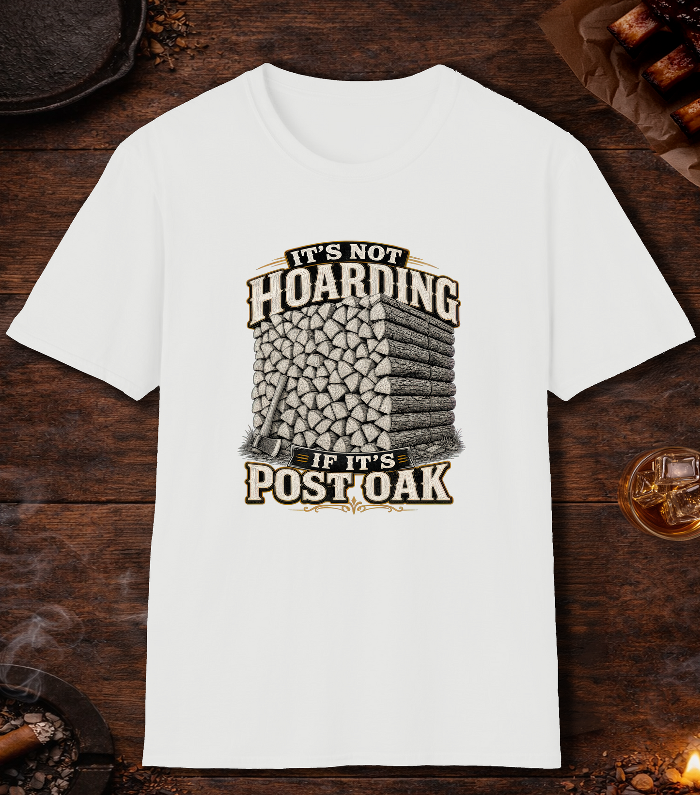 Not Hoarding Post Oak T-Shirt - White