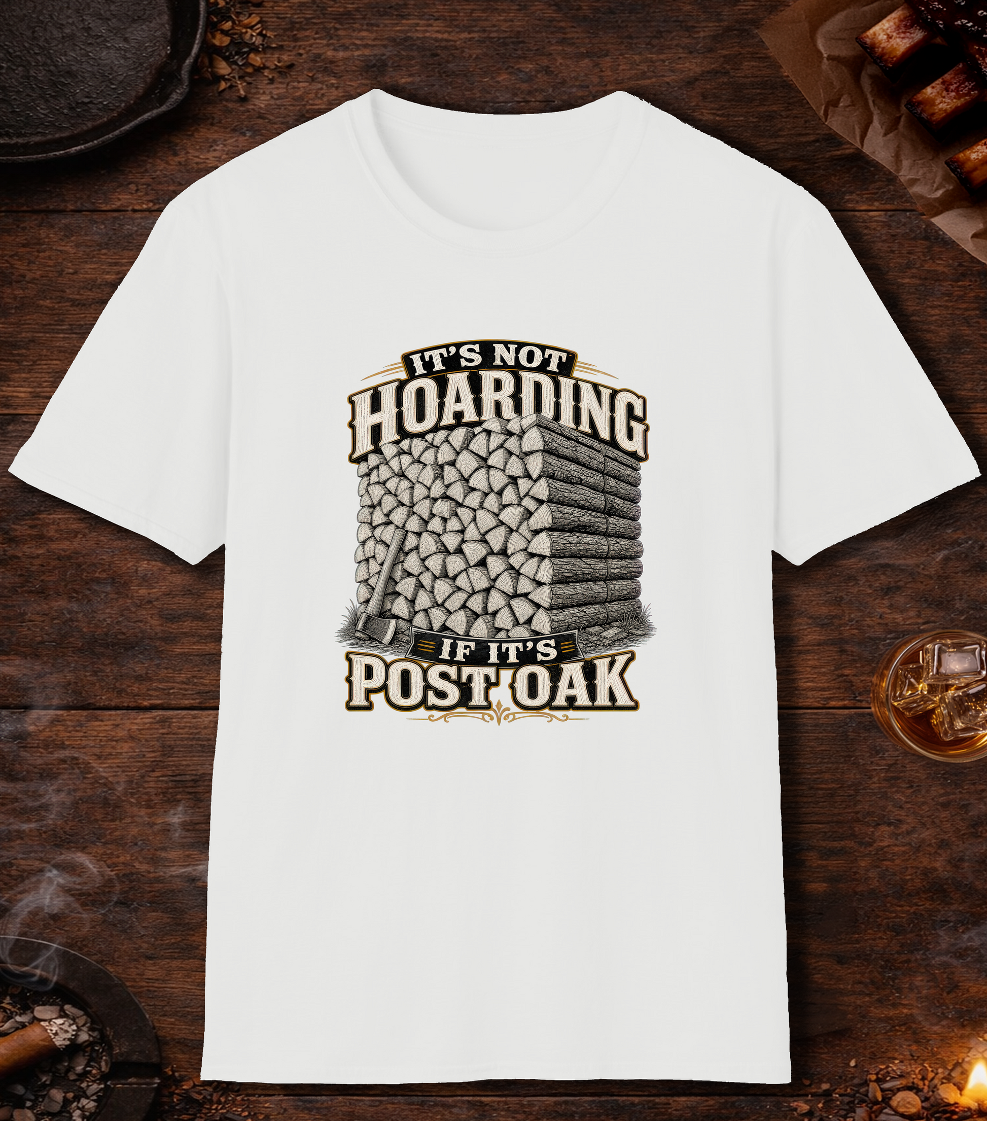 Not Hoarding Post Oak T-Shirt - White
