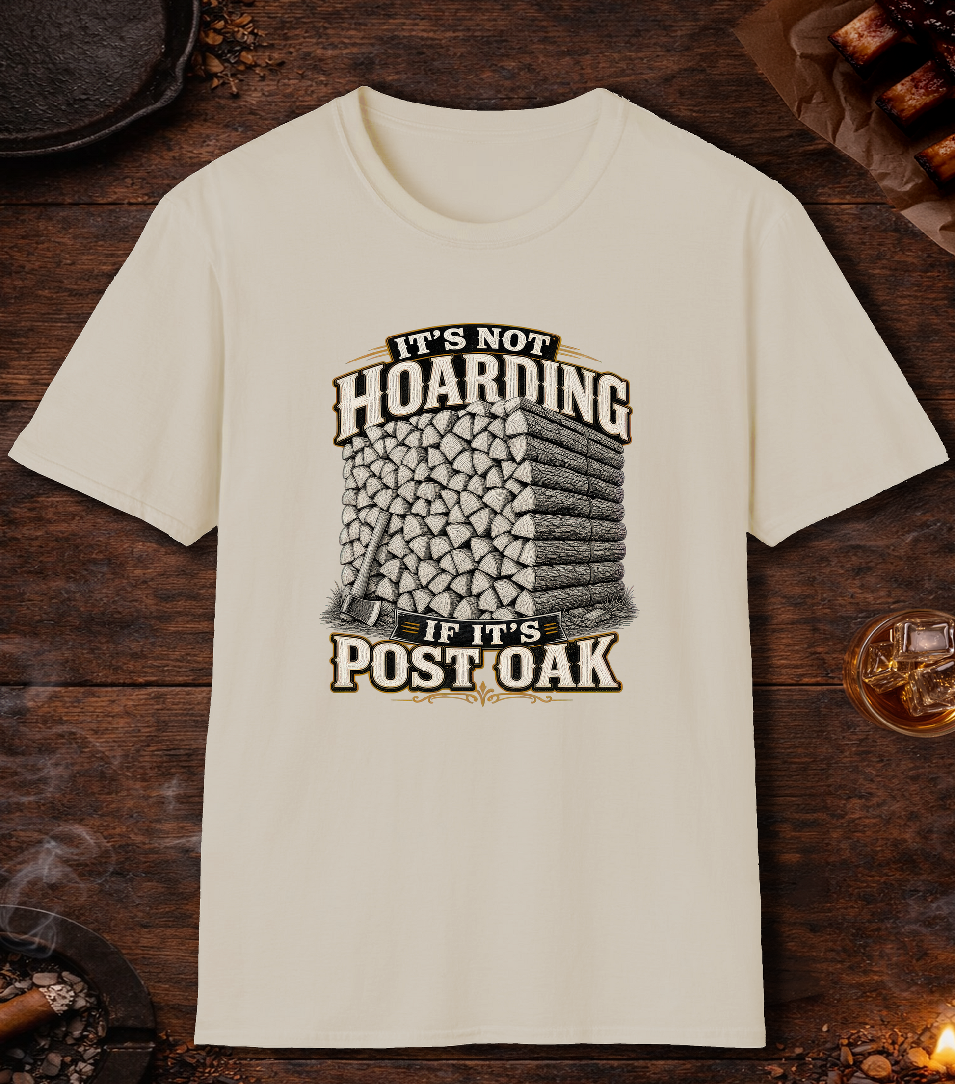 Not Hoarding Post Oak T-Shirt - Sand