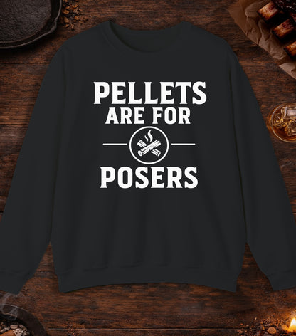 Pellets Are For Posers Crewneck - Black