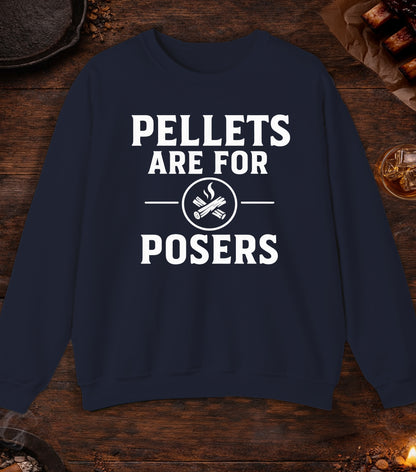 Pellets Are For Posers Crewneck - Navy