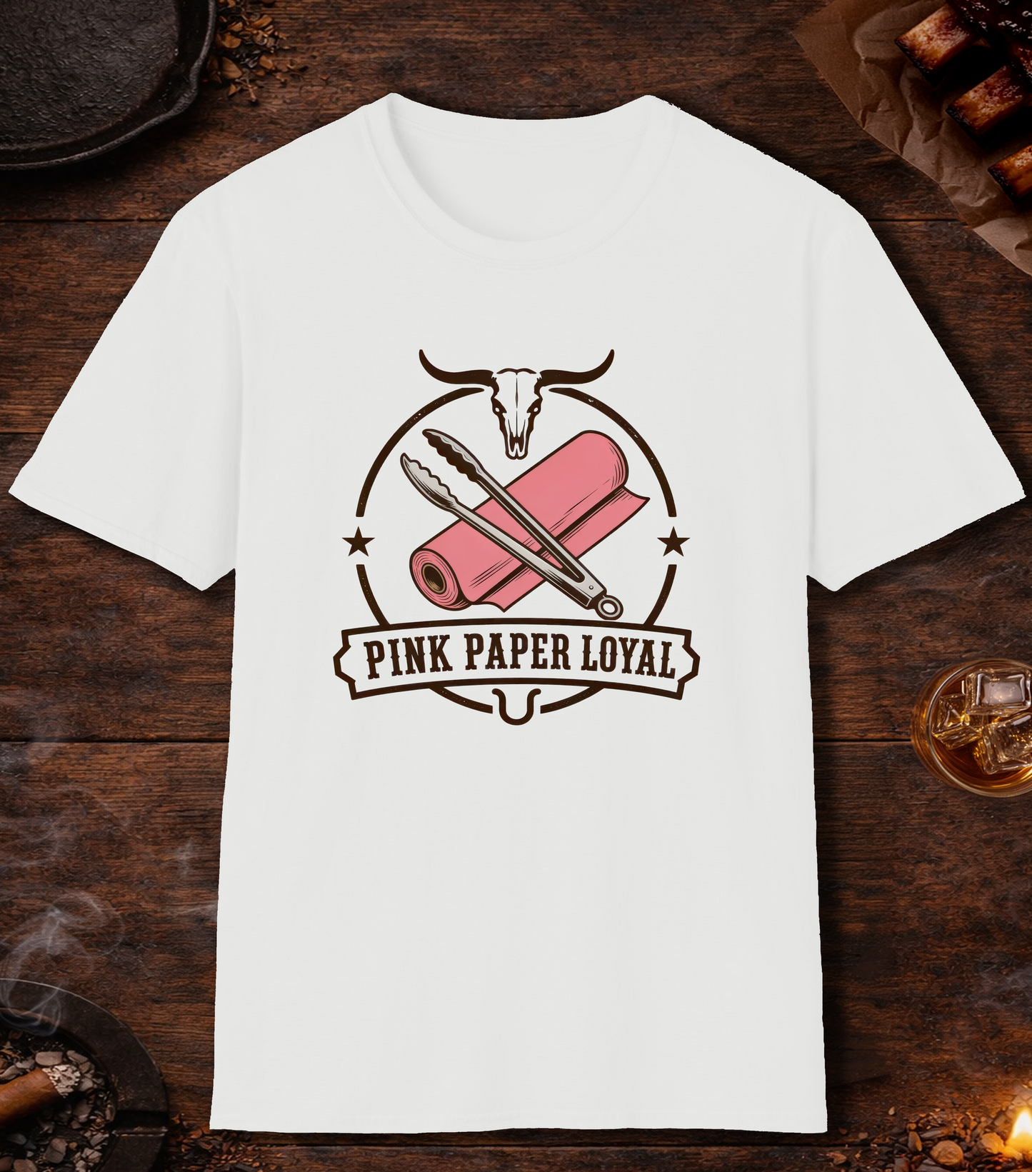 Pink Paper Loyal T-Shirt - White