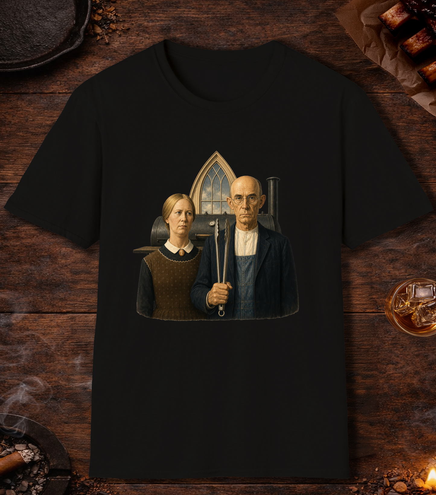 Pitmaster American T-Shirt - Black