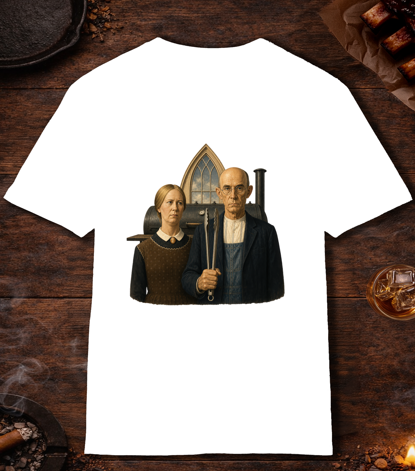 Pitmaster American T-Shirt - White