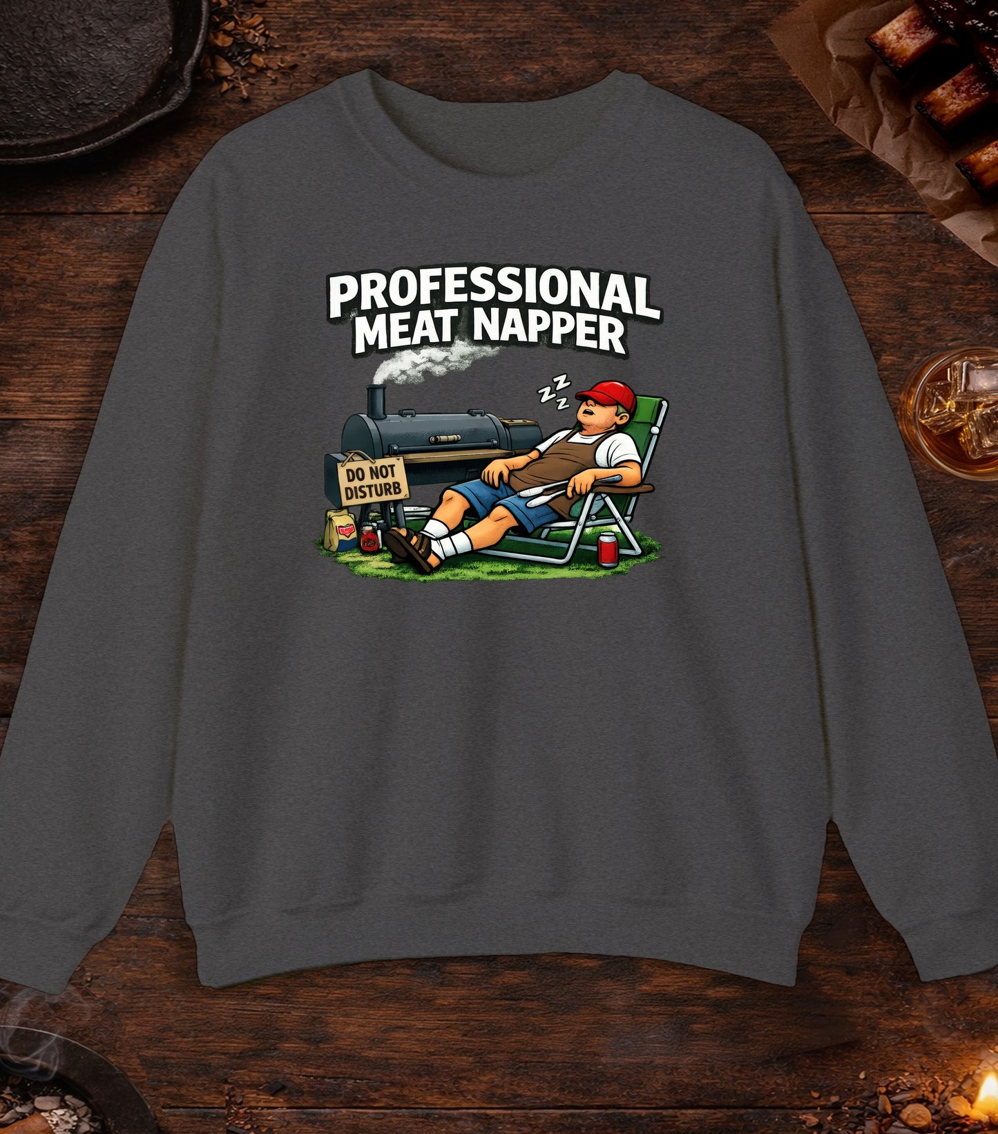 Professional Meat Napper Crewneck - Dark Heather