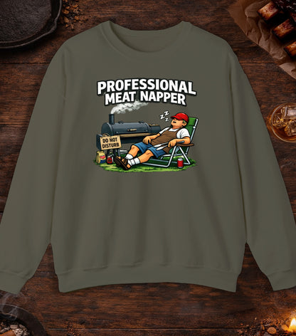 Professional Meat Napper Crewneck - Military Green
