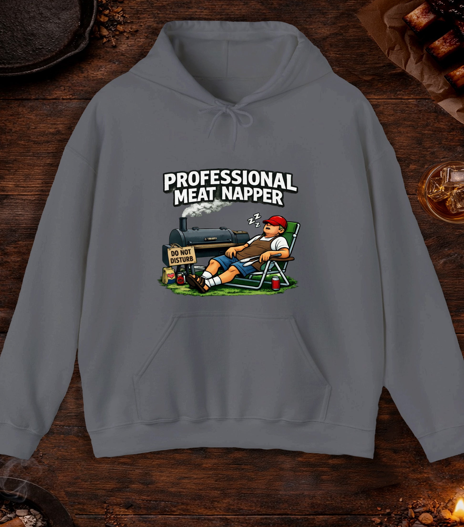 Professional Meat Napper Hoodie - Charcoal