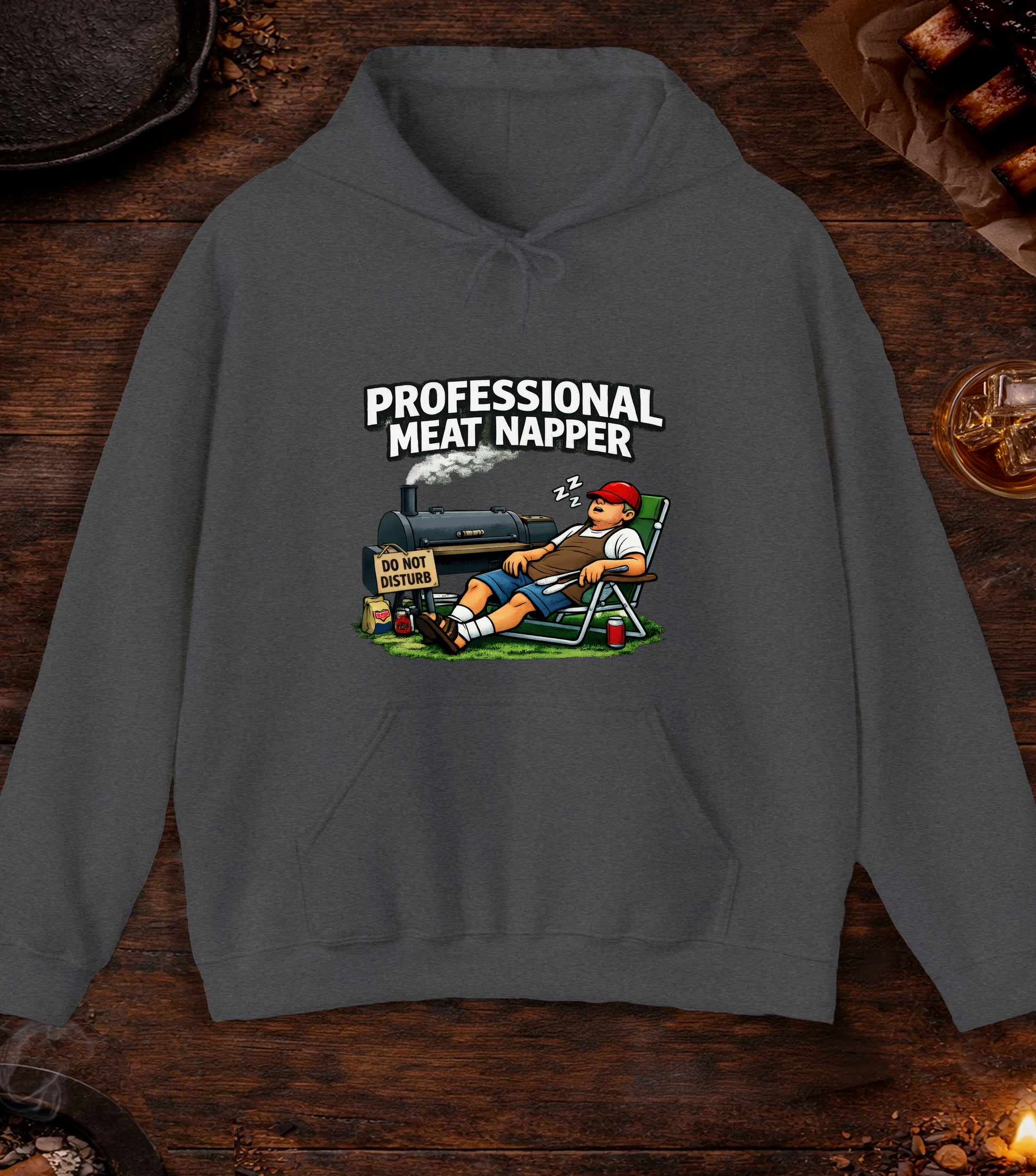Professional Meat Napper Hoodie - Dark Heather