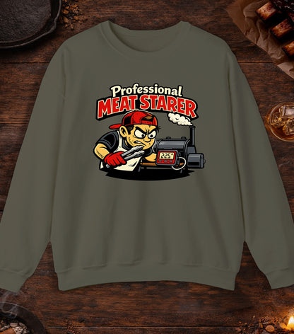 Professional Meat Starer Crewneck - Military Green