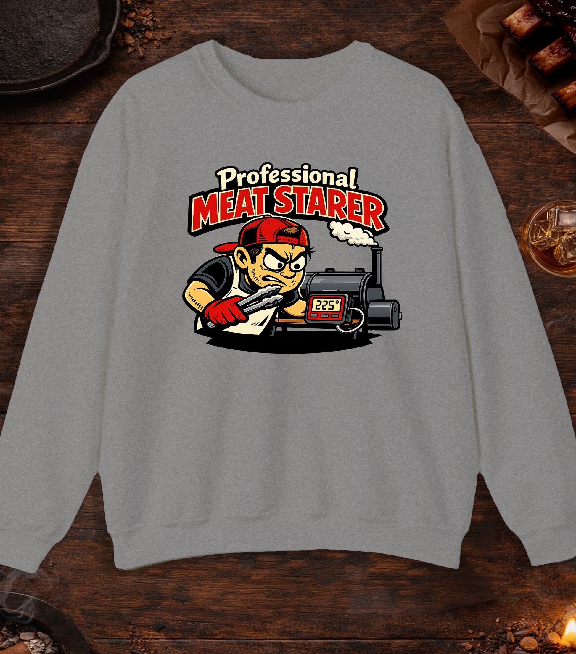 Professional Meat Starer Crewneck - Sport Grey